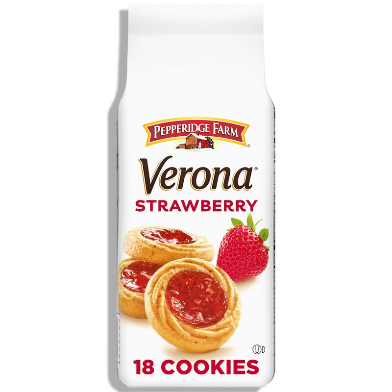 Pepperidge Farm Verona Strawberry Thumbprint Cookies, 6.75 OZ Bag (18 Cookies) - Image 1
